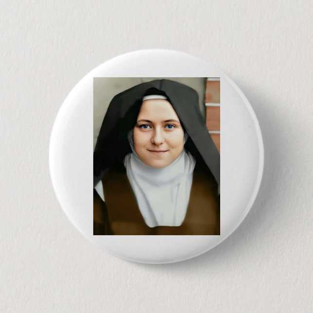 Badge Rond 5 Cm saint thérien de lisieux (Devant)
