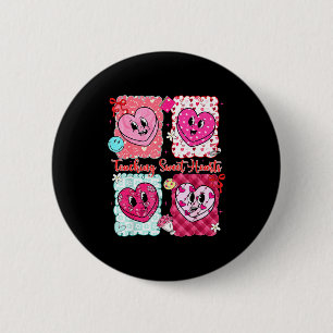 Badge Rond 5 Cm Saint-Valentin Préparatoire Enseignement Cœurs Sua