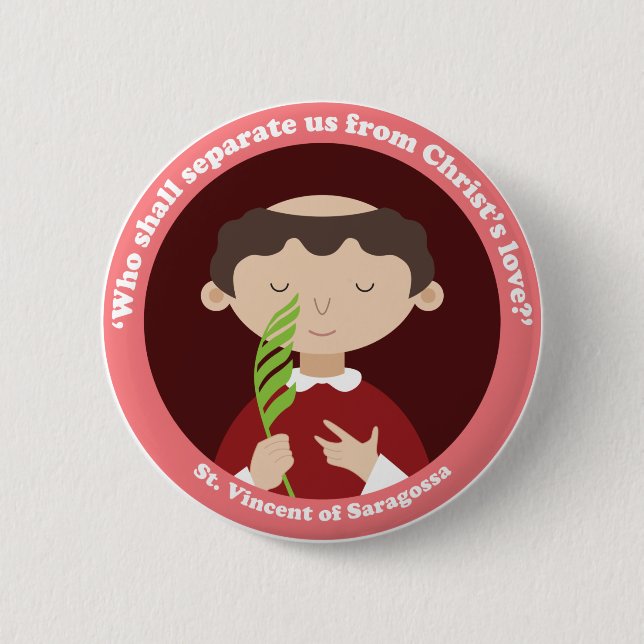 Badge Rond 5 Cm Saint Vincent de Saragosse (Devant)