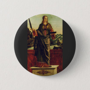 Badge Rond 5 Cm Sainte Anastasia de Rome Art Premium
