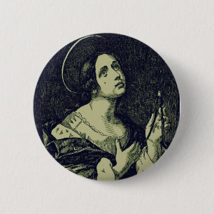 Badge Rond 5 Cm Sainte Apollonie vierge et martyre