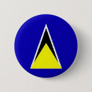 Badge Rond 5 Cm Sainte-Lucie