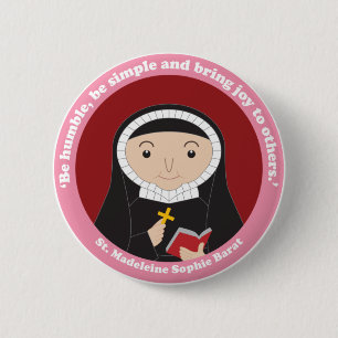 Badge Rond 5 Cm Sainte-Madeleine Sophie Barat