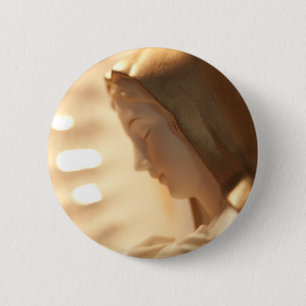 Badge Rond 5 Cm Sainte Marie Pin