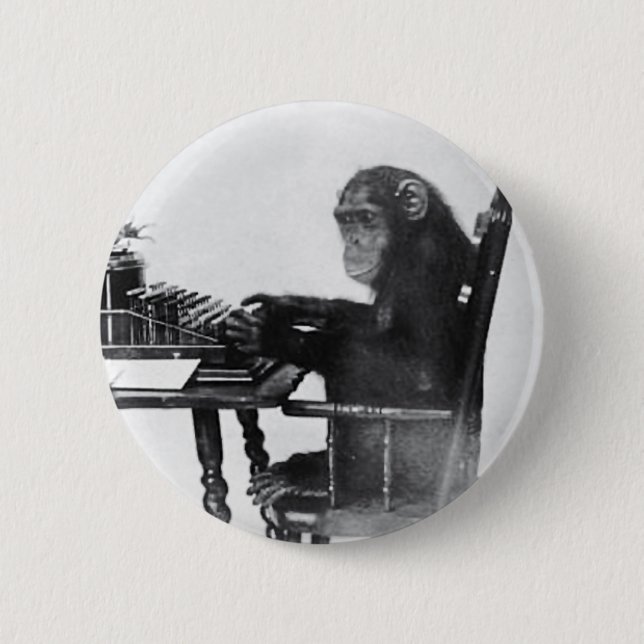 Badge Rond 5 Cm Saisie de singe (Devant)