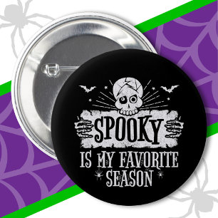 Badge Rond 5 Cm Saison éffrayante Effrayant Squelette chauves-sour