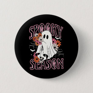 Badge Rond 5 Cm Saison éffrayante mignonne Fantôme Halloween Costu