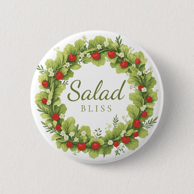 Badge Rond 5 Cm Salade Bliss (Devant)