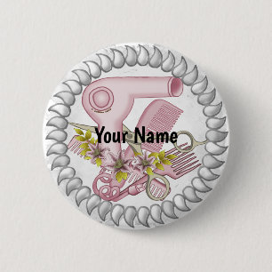 Badge Rond 5 Cm Salon de beauté Lily