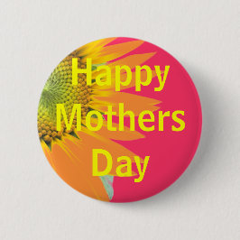 Badge Rond 5 Cm Salutation de la Fête des mères