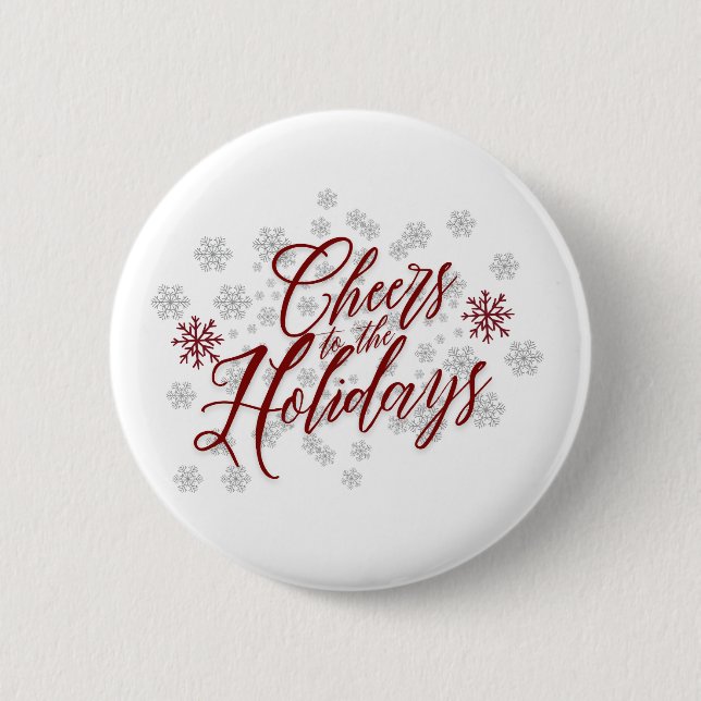 Badge Rond 5 Cm Salutations - Elégant bouton Festif (Devant)