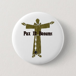 Badge Rond 5 Cm Salutations franciscaines