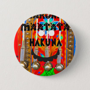 Badge Rond 5 Cm Samba couleurs du carnaval Hakuna Matata blings.pn