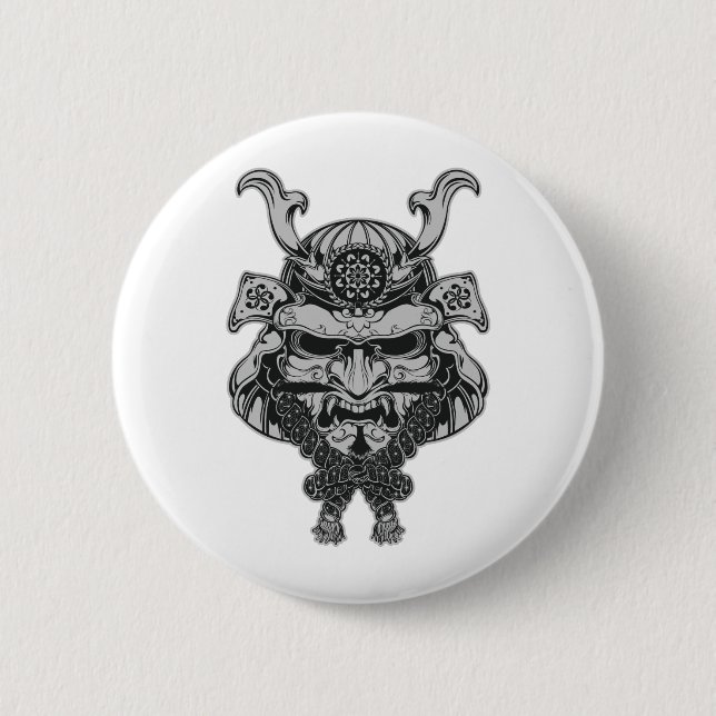 Badge Rond 5 Cm Samouraïs (Devant)