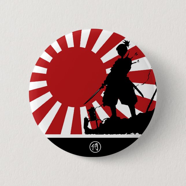 Badge Rond 5 Cm Samouraïs (Devant)