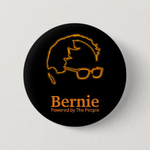 Badge Rond 5 Cm Sanders 2016 Powered by The People