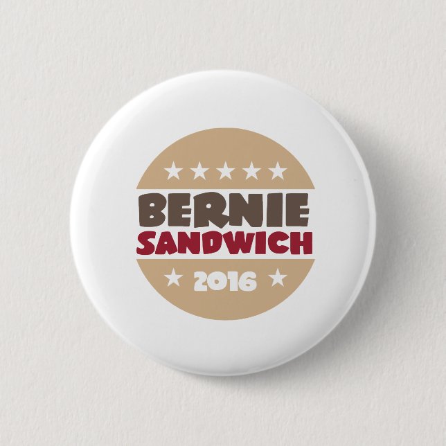Badge Rond 5 Cm Sandwich à Bernie (Devant)