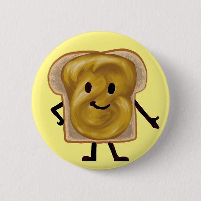 Badge Rond 5 Cm Sandwich au beurre d'arachide Buddy (Devant)