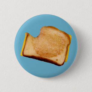 Badge Rond 5 Cm Sandwich grillé à fromage