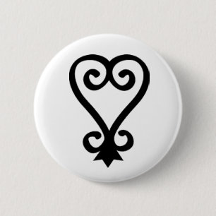 BADGE ROND 5 CM SANKOFA