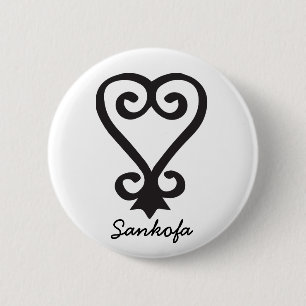 Badge Rond 5 Cm Sankofa Button
