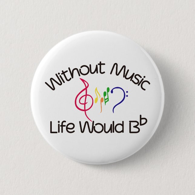 Badge Rond 5 Cm Sans musique (Devant)