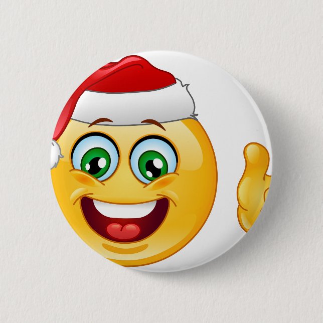 Badge Rond 5 Cm santa claus emoji (Devant)