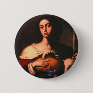 Badge Rond 5 Cm Santa Inés (par Guarino, 1650)