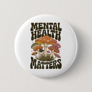 Badge Rond 5 Cm Santé mentale super S - Sensibilisation à la santé