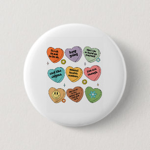 Badge Rond 5 Cm Santé Mentale Vous Êtes Suffisant Sensibilisation