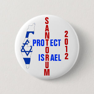 Badge Rond 5 Cm Santorum 2012