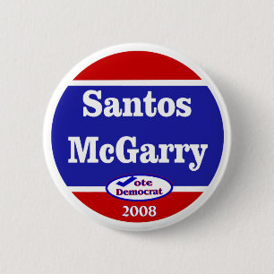 Badge Rond 5 Cm Santos McGarry en 2008