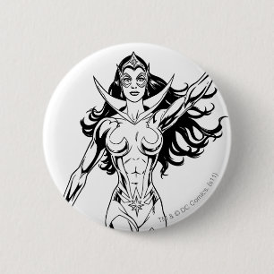 Badge Rond 5 Cm Saphir d'étoile 6