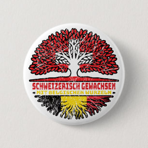 Badge Rond 5 Cm Sapin belge