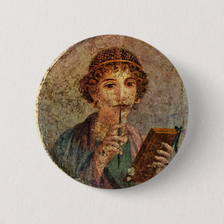 Badge Rond 5 Cm Sappho de Lesbos
