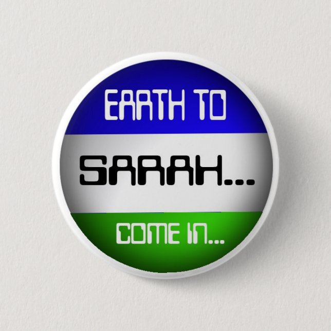 Badge Rond 5 Cm Sarah (Devant)