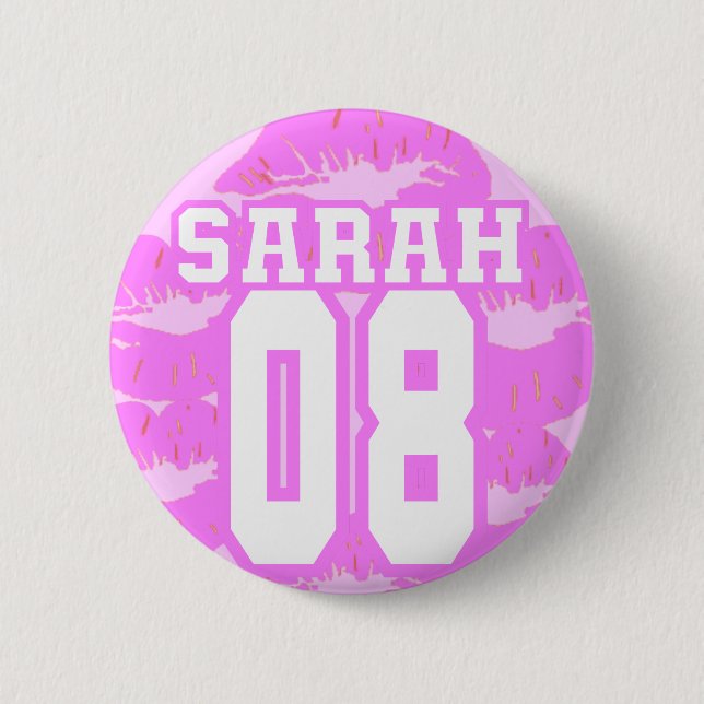 Badge Rond 5 Cm Sarah 08 - Lisez mes lèvres (Devant)