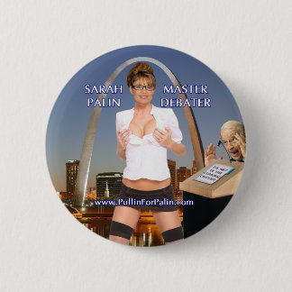 Badge Rond 5 Cm Sarah Palin - bouton principal de débateur