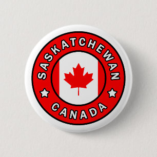 Badge Rond 5 Cm Saskatchewan Canada