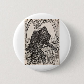 Badge Rond 5 Cm Sasquatch sur une promenade
