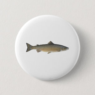 Badge Rond 5 Cm Saumon atlantique