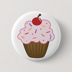Badge Rond 5 Cm Saupoudrer le gâteau