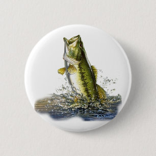 Badge Rond 5 Cm Saut de la basse de large ouverture