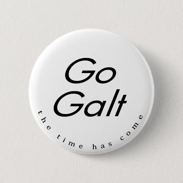 Badge Rond 5 Cm Sautent le bouton de Galt (Devant)