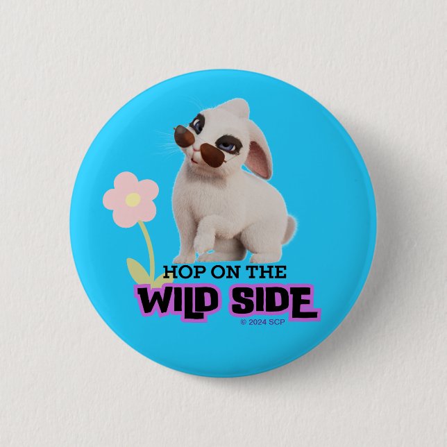 Badge Rond 5 Cm Sauter sur le côté sauvage (Devant)