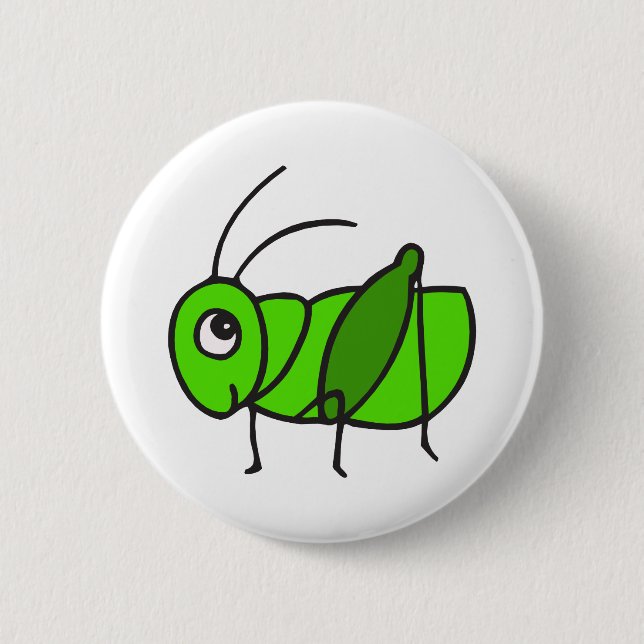 Badge Rond 5 Cm Sauterelle mignonne (Devant)