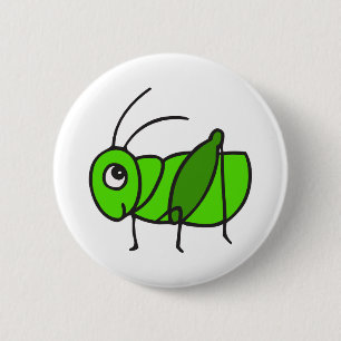 Badge Rond 5 Cm Sauterelle mignonne