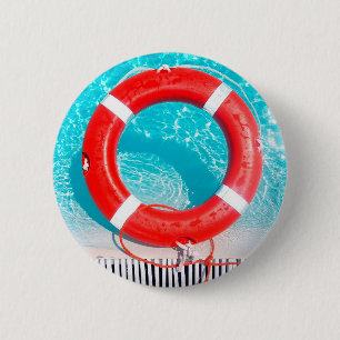Badge Rond 5 Cm Sauveteur de maître nageur