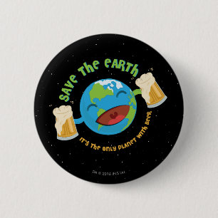Badge Rond 5 Cm Sauvez la terre