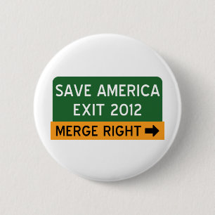 Badge Rond 5 Cm Sauvez l'Amérique Repulican